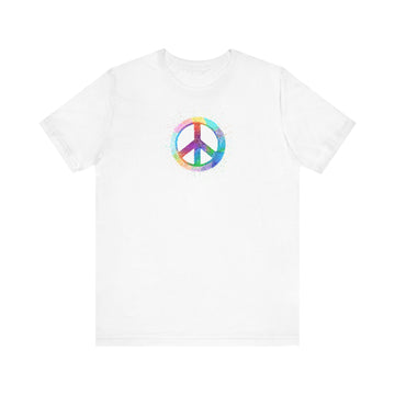 Rainbow Peace - Unisex Jersey Short Sleeve Tee